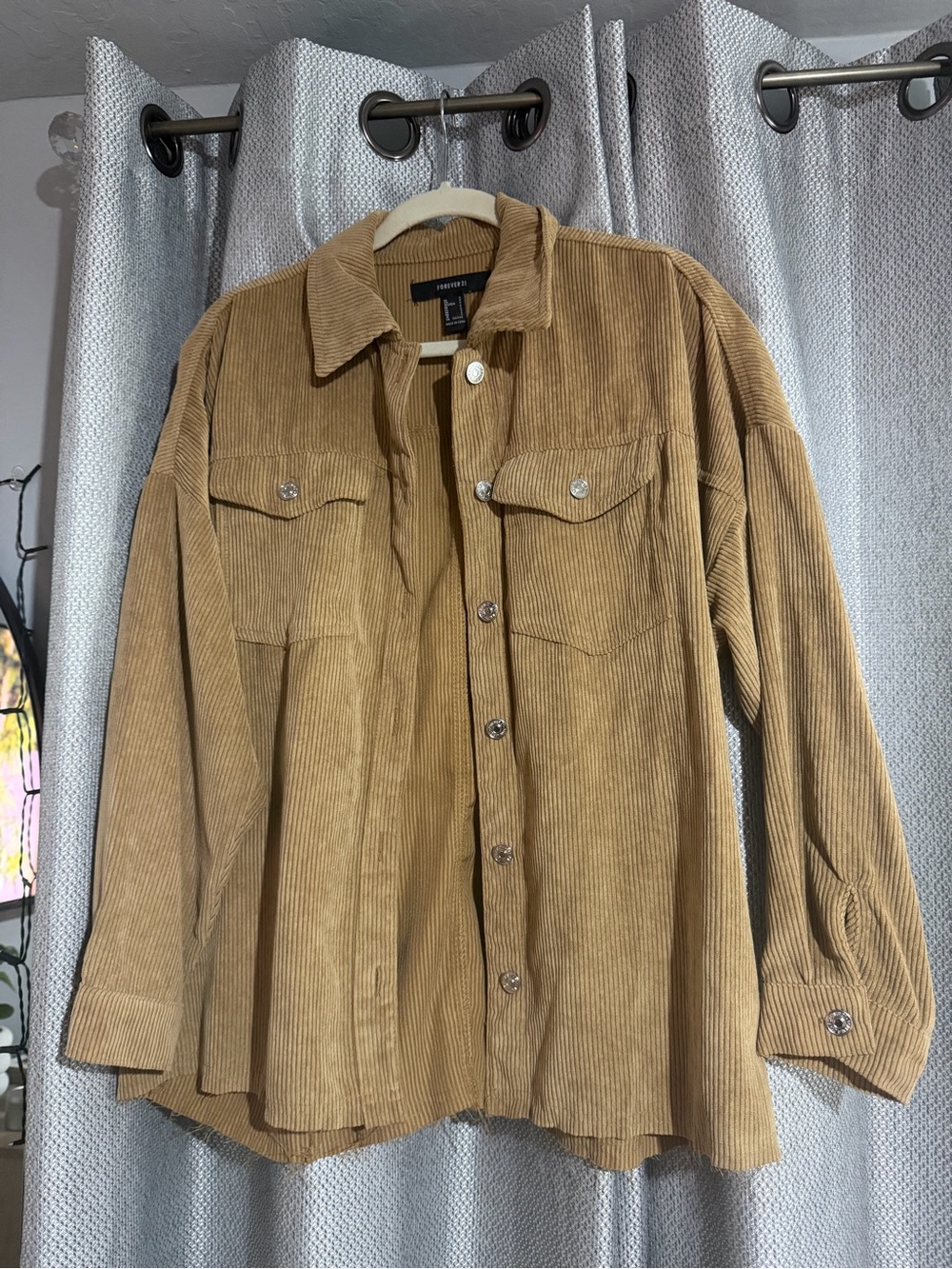 forever 21 corduroy button up